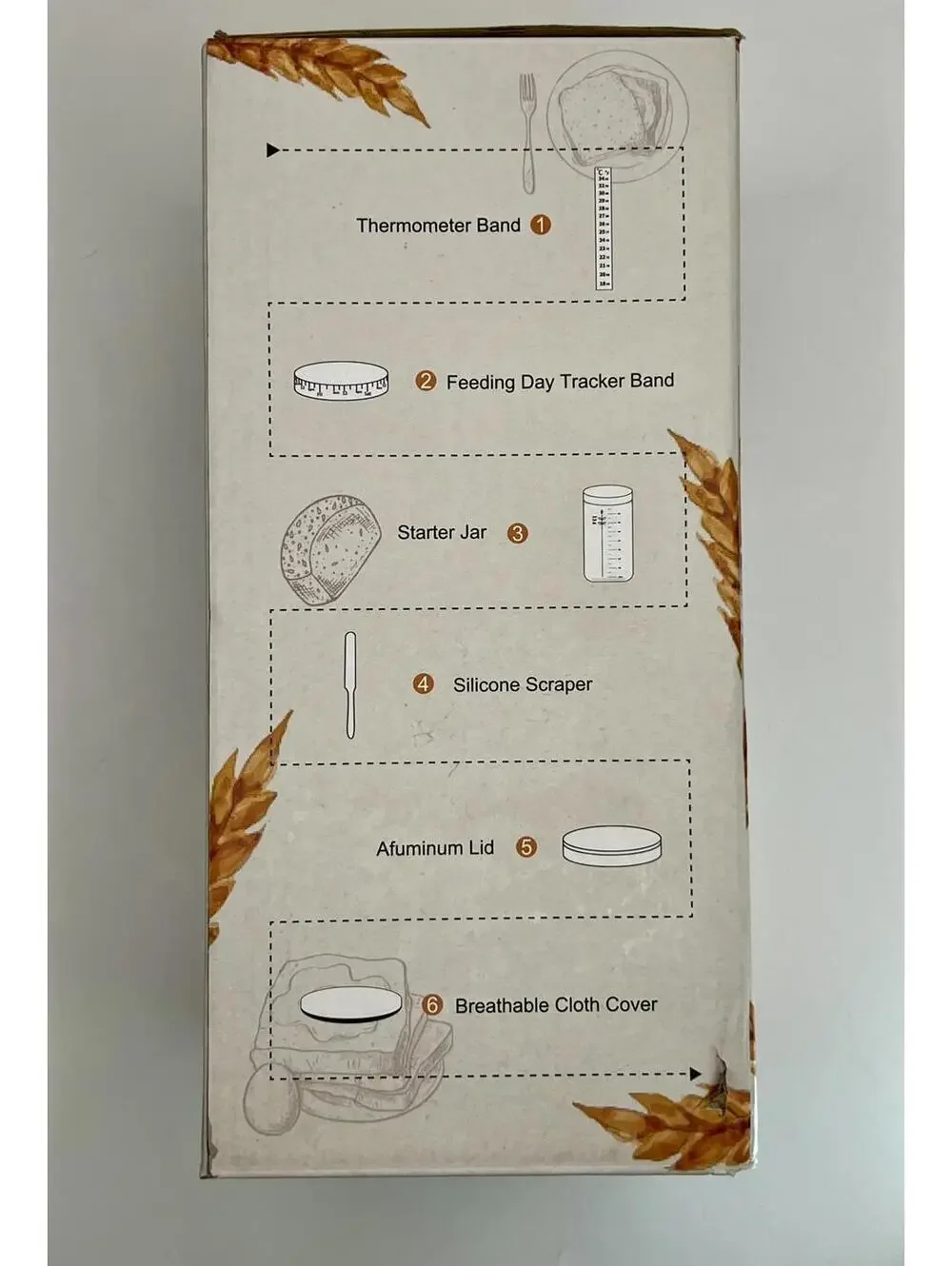 34oz Sourdough Starter Kit Jar with Feeding Band